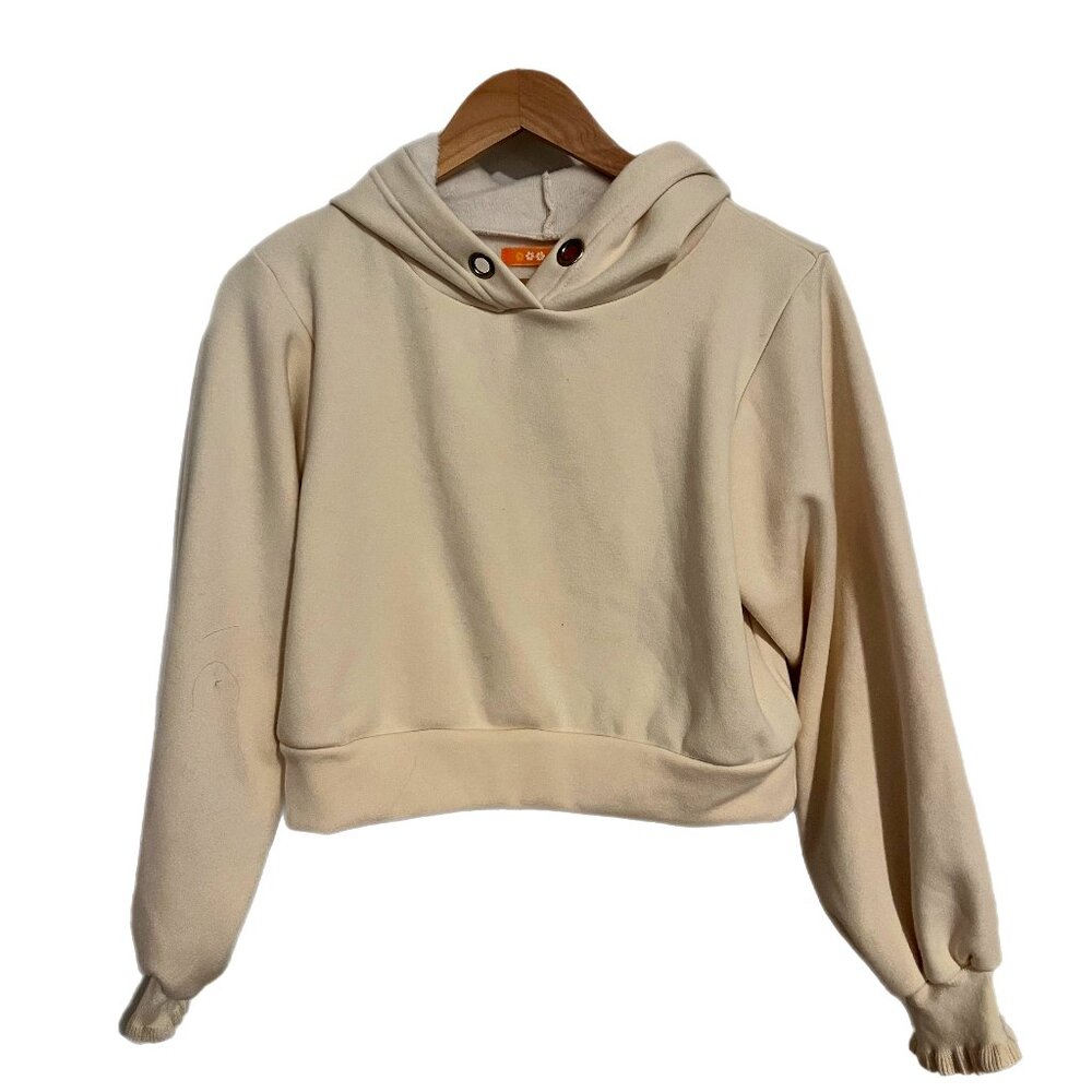 F.i.n.t. ivory cropped hoodie